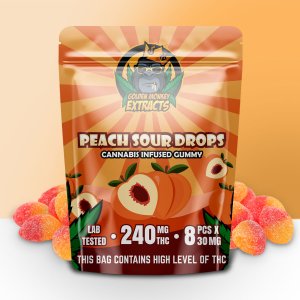 Golden Monkey Extracts – Peach Sour Drops