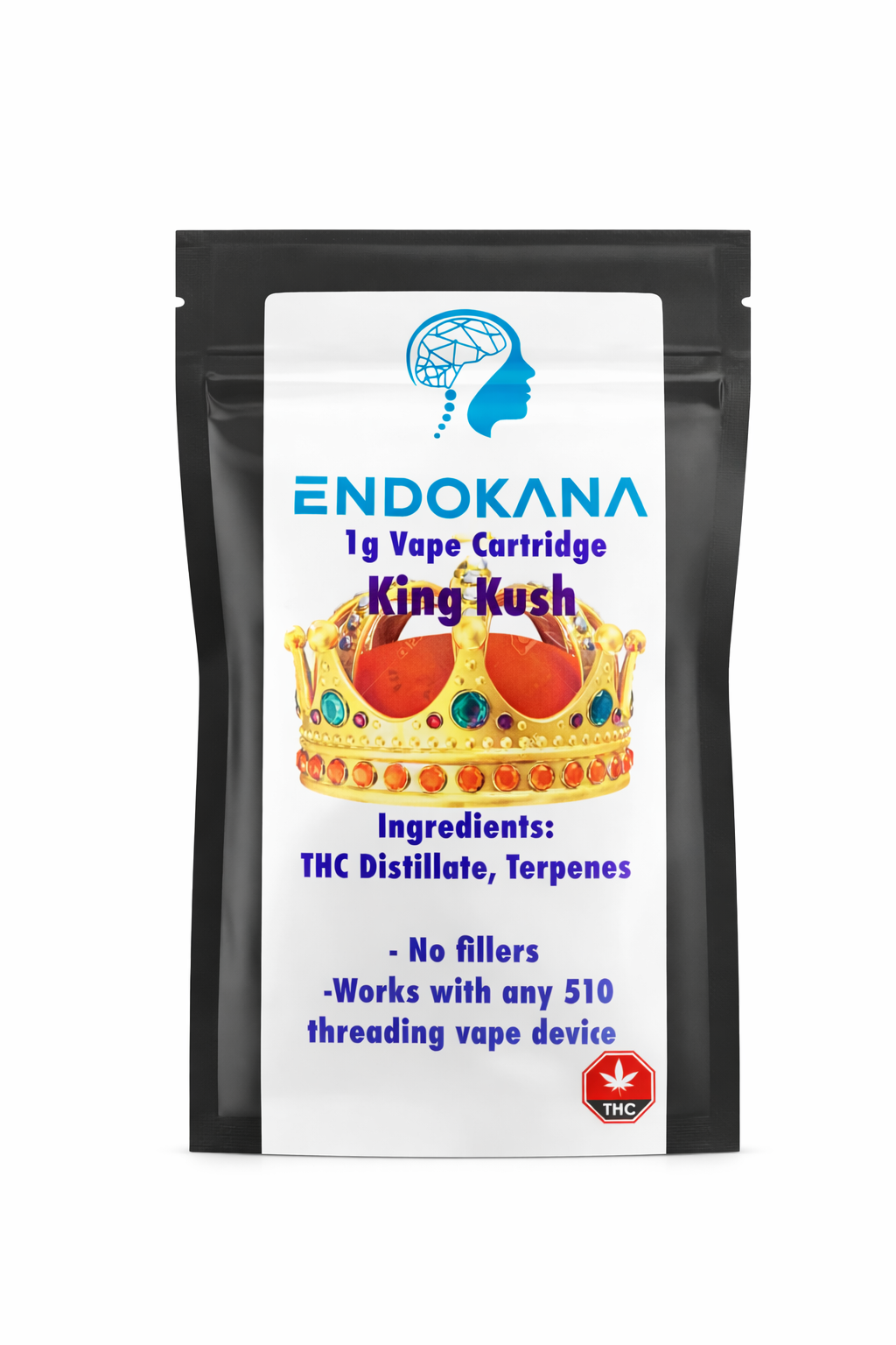 Endokanna 1g King Kush Vape Cartridge
