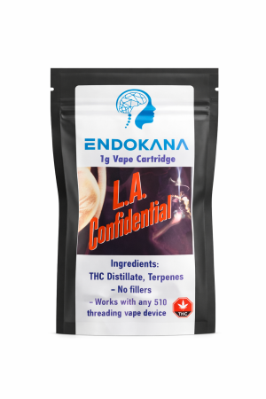 LA Confidential – 1g THC Vape Cartridge - Buy Premium Cannabis Vapes Online on Shroom Garden