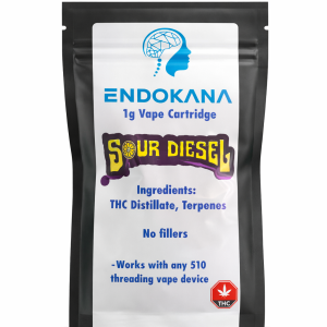 Endokanna 1g Sour Diesel Vape Cartridge