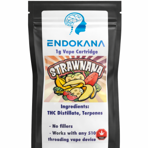 Endokanna 1g Strawnana Vape Cartridge