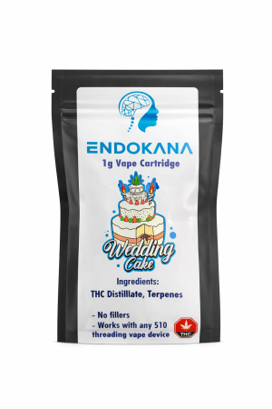 Wedding Cake – 1g THC Vape Cartridge - Buy Premium Cannabis Vapes Online on Shroom Garden