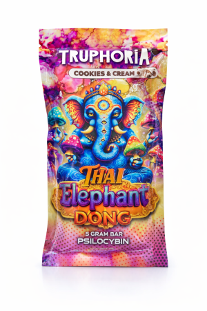 Truphoria Psilocybin Thai Elephant Dong Chocolate Bar – Cookies and Cream (5 Gram) - Order High-Potency Magic Mushroom Chocolate Online
