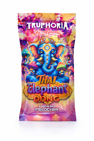 Truphoria Psilocybin Thai Elephant Dong Chocolate Bar – Cotton Candy (5 Gram 5000mg) - Shop Magic Mushroom Chocolate Online Canada and United States
