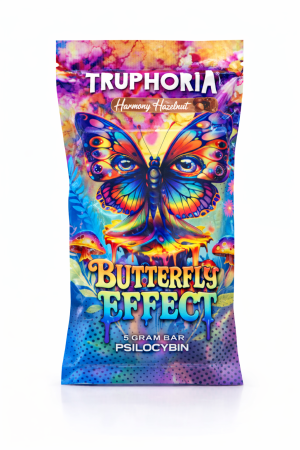 Truphoria Psilocybin Butterfly Effect Chocolate Bar – Hazelnut (5 Gram 5000mg) - Order Gourmet Shroom Edible Online Canada and United States