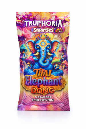 Truphoria Psilocybin Thai Elephant Dong Chocolate Bar – Smarties (5 Gram/5000mg) - Purchase High-Potency Magic Mushroom Psilocybin Chocolate Online